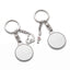 Set 2 brelocuri metalice sublimabile Cuplu Cheia de la Inima