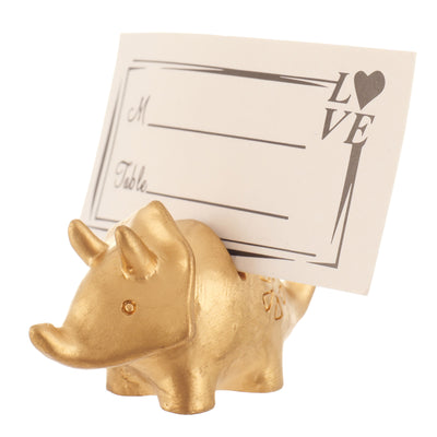 Metal support for table numbers and place cards - DINOSAUR1