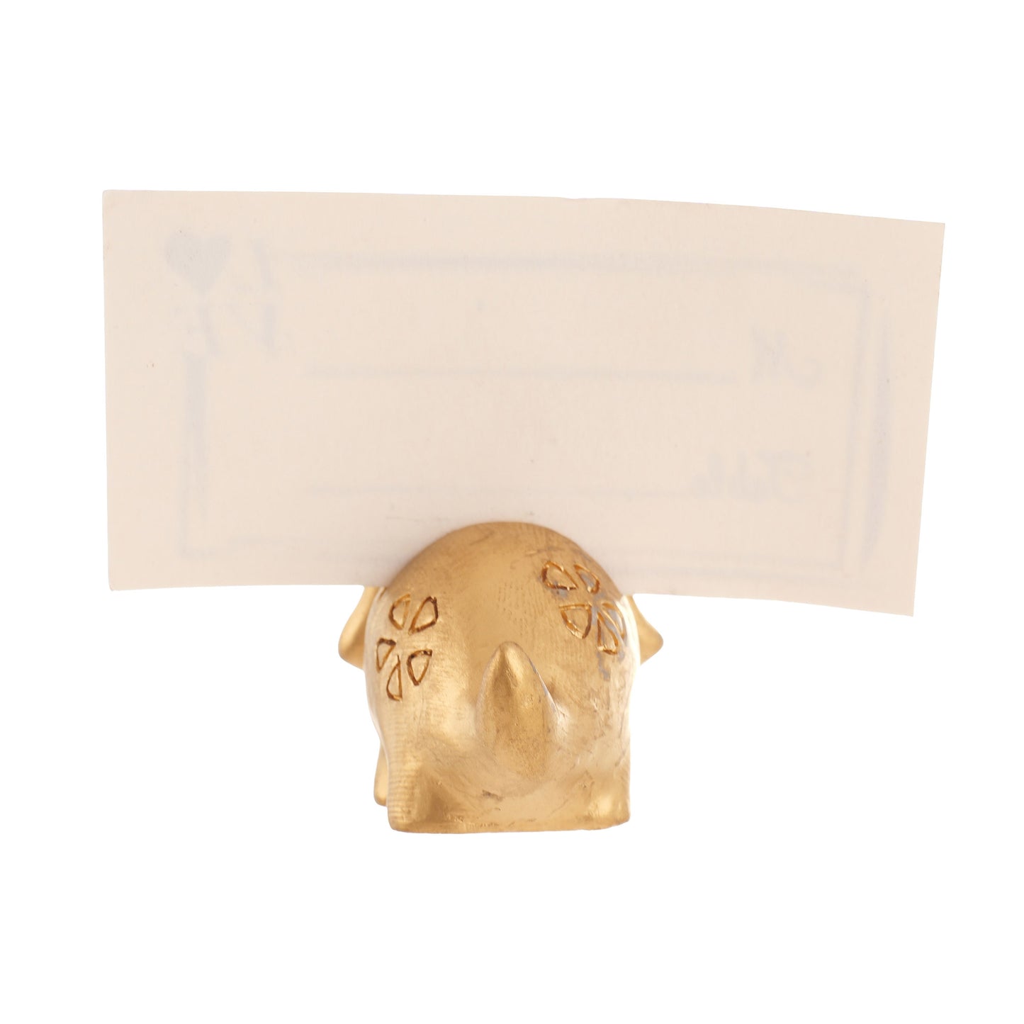 Metal support for table numbers and place cards - DINOSAUR1