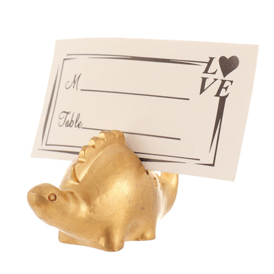 Metal support for table numbers and place cards - DINOSAUR2