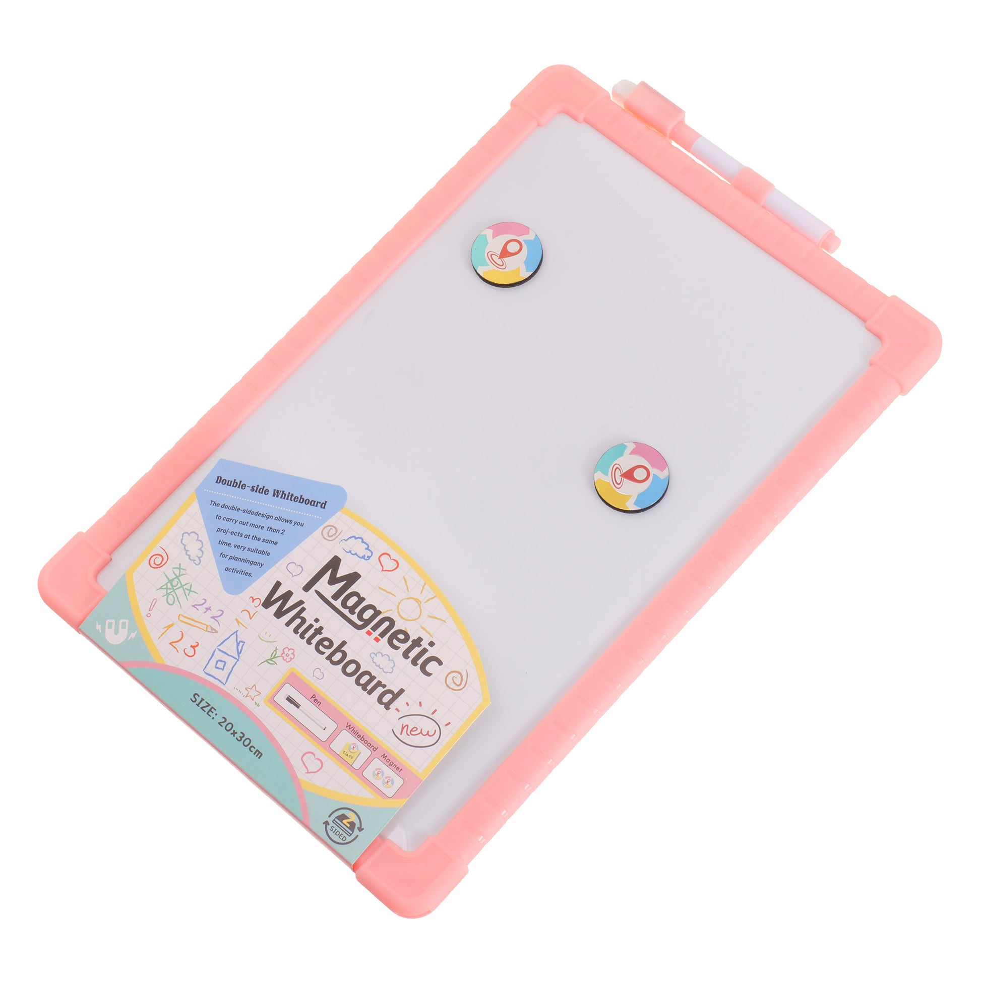 Tabla magnetica Whiteboard A4 cu 2 fete WH130315 - Green Print