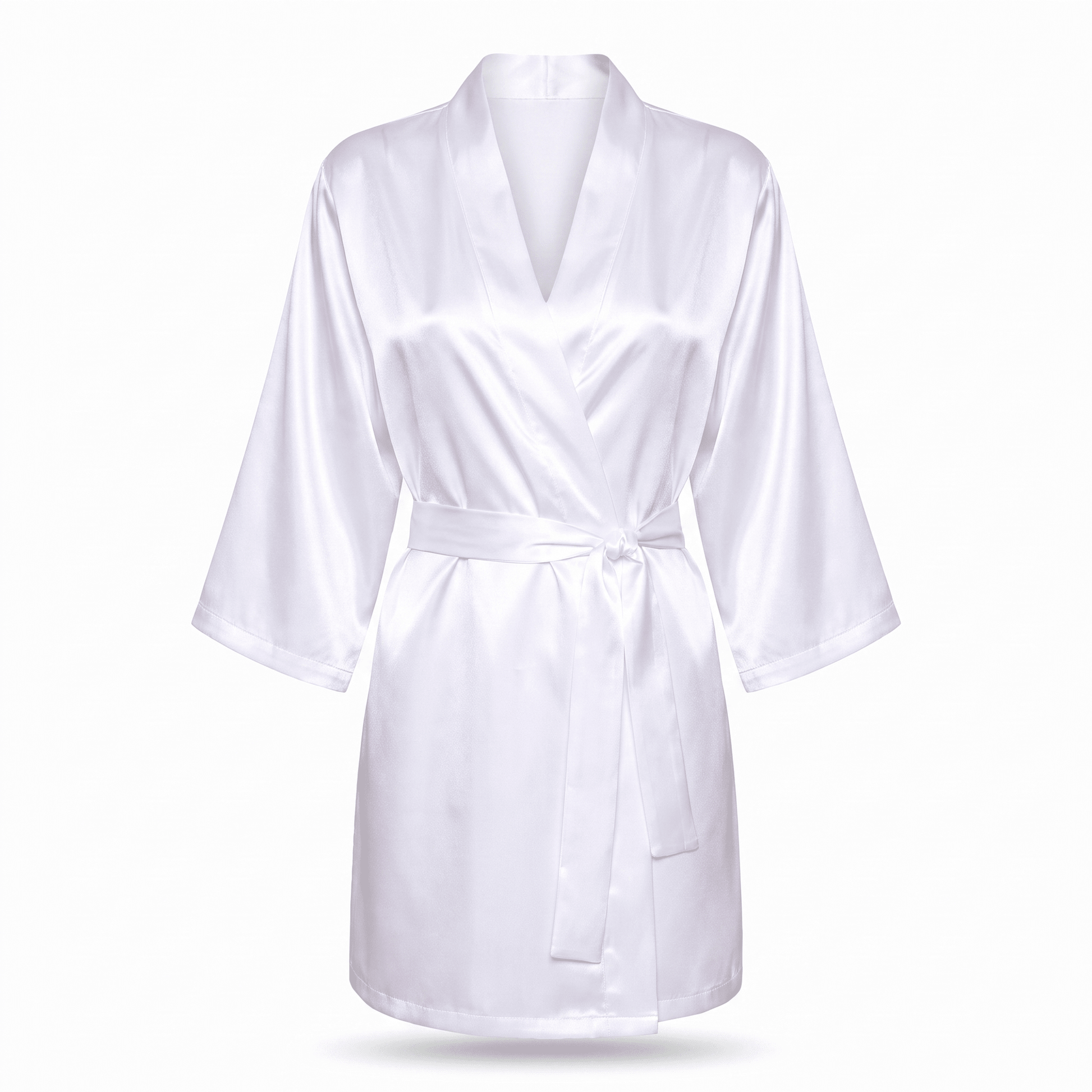 Halat satin sublimabil alb BRIDE TH220601 - Green Print
