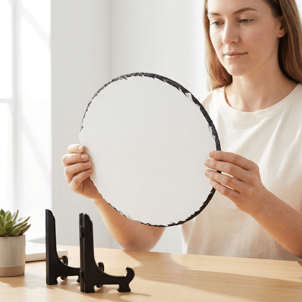 Placa ardezie rotunda 20cm PAR2020 - Green Print