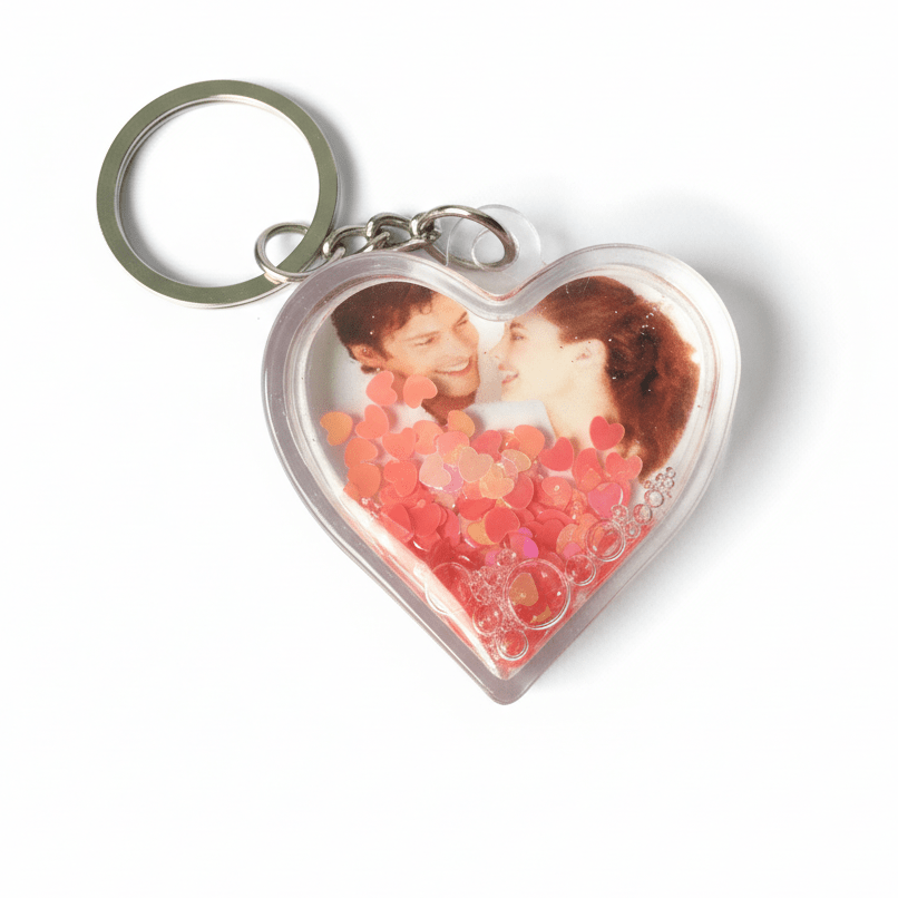 Breloc glob foto inima GL233 - Green Print